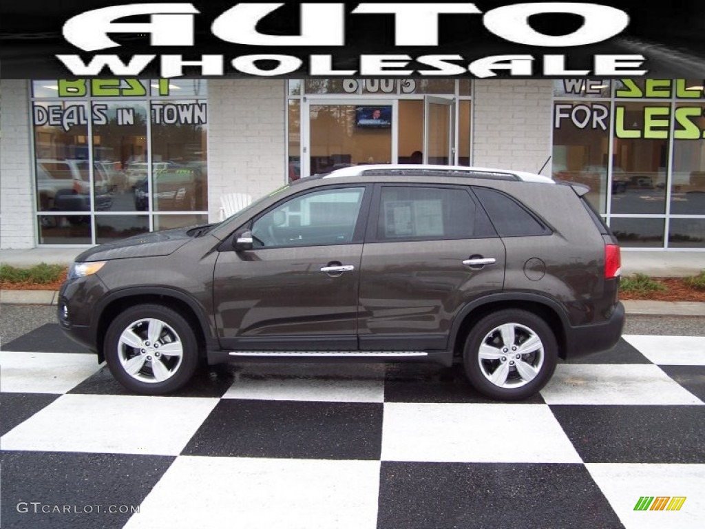 2012 Sorento EX V6 - Java Brown / Black photo #1