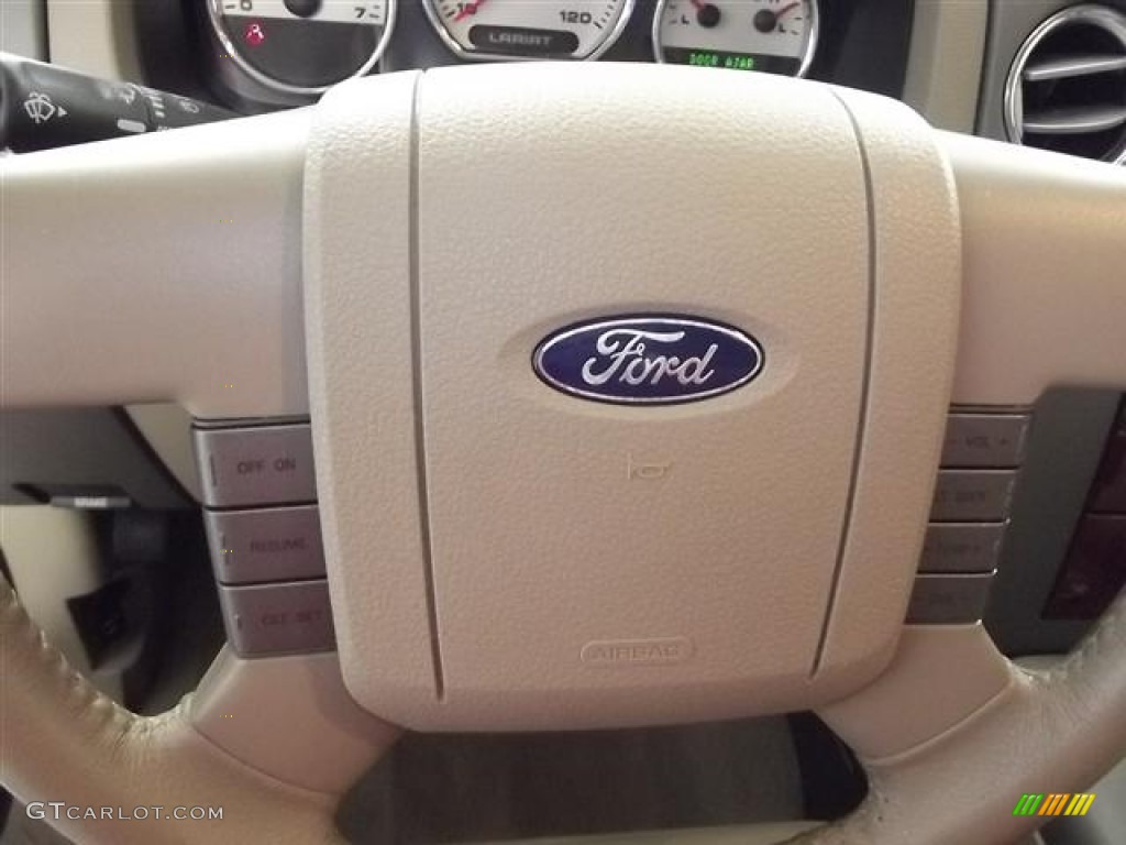 2006 F150 Lariat SuperCab - Medium Wedgewood Blue Metallic / Tan photo #15