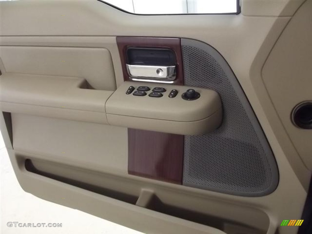 2006 F150 Lariat SuperCab - Medium Wedgewood Blue Metallic / Tan photo #19