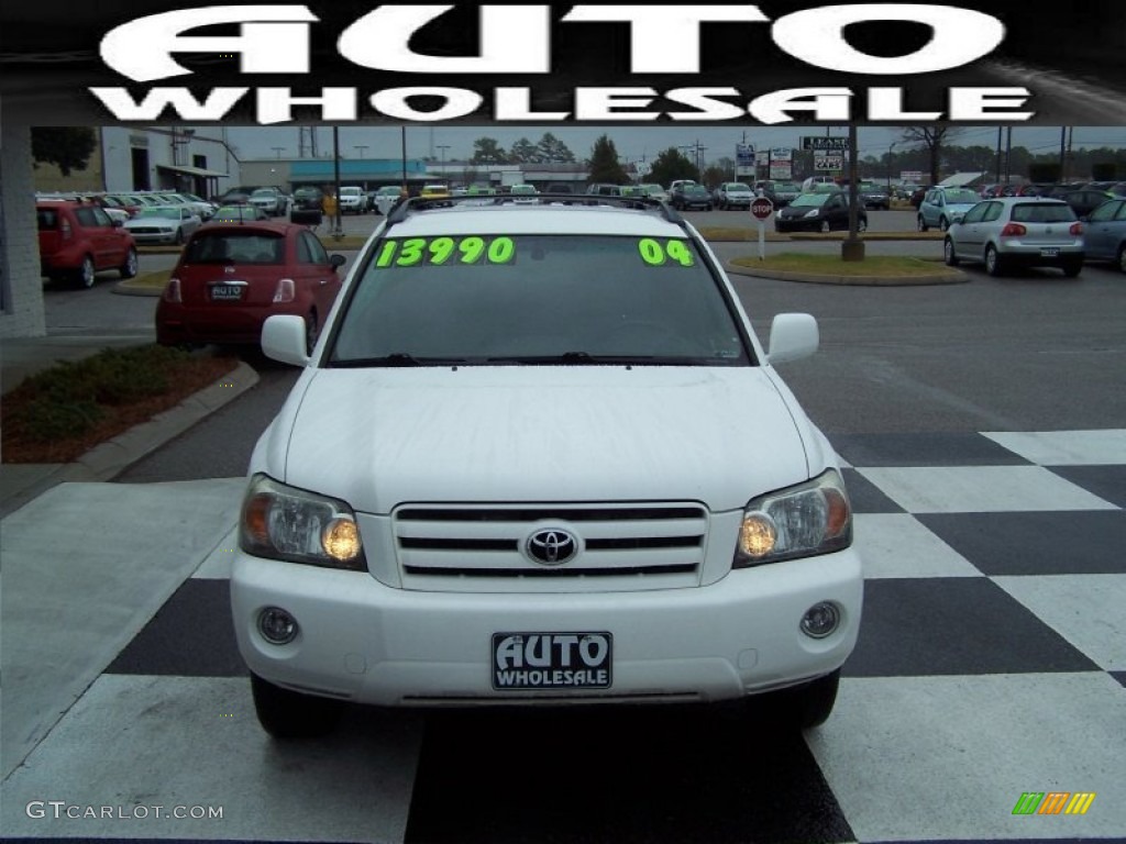 2004 Highlander Limited V6 - Super White / Ash photo #2