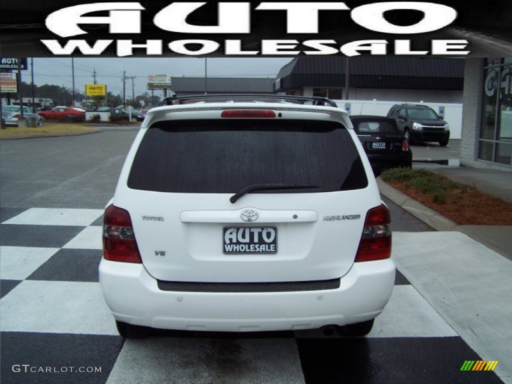 2004 Highlander Limited V6 - Super White / Ash photo #3