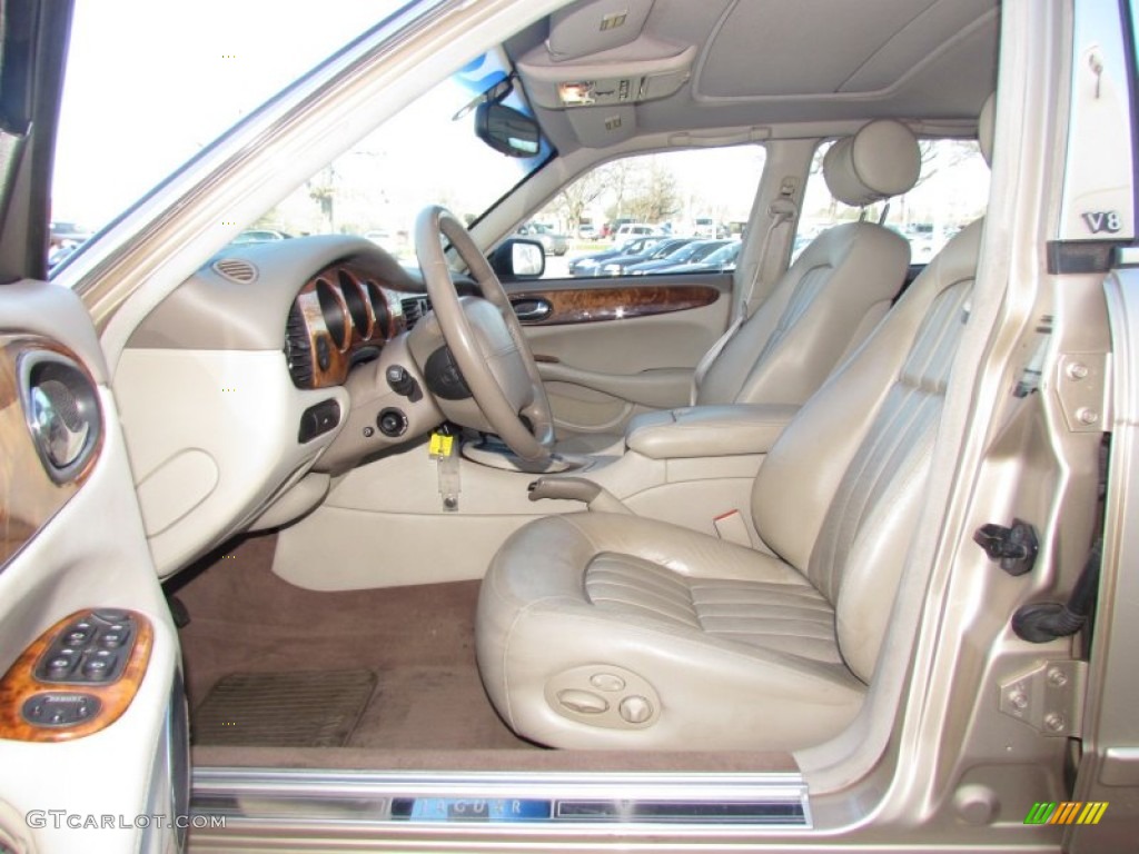 Oatmeal Interior 2002 Jaguar XJ XJ8 Photo #59901899