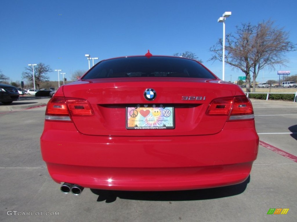 2009 3 Series 328i Coupe - Crimson Red / Saddle Brown Dakota Leather photo #4