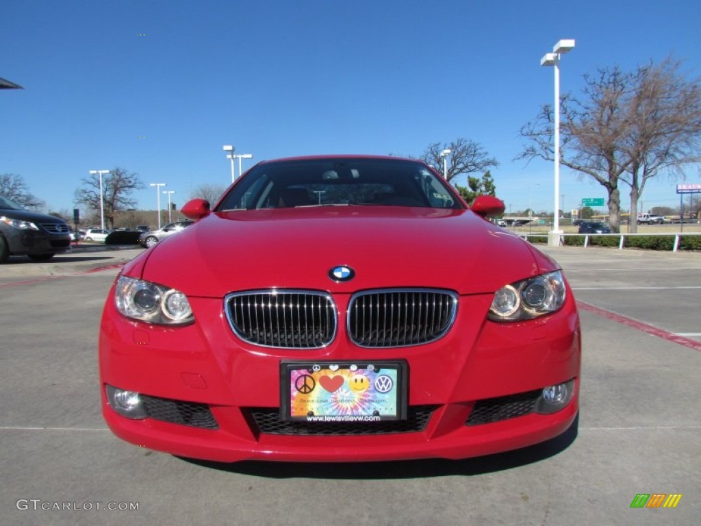 2009 3 Series 328i Coupe - Crimson Red / Saddle Brown Dakota Leather photo #8