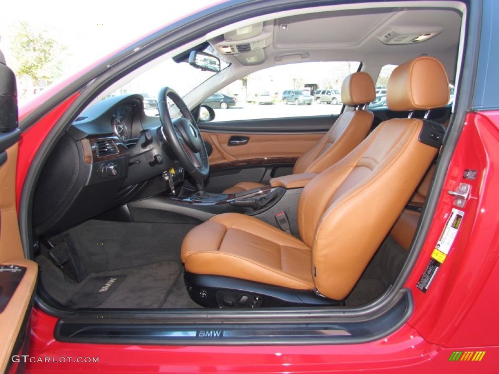 Saddle Brown Dakota Leather Interior 2009 BMW 3 Series 328i Coupe Photo #59902106