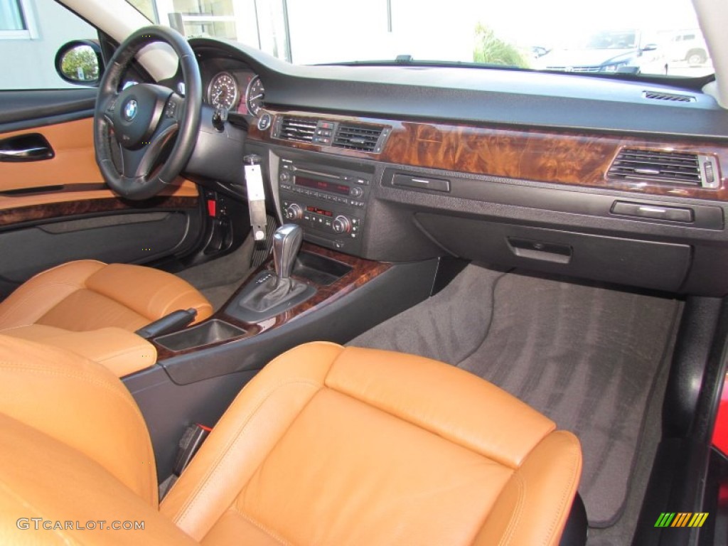 2009 3 Series 328i Coupe - Crimson Red / Saddle Brown Dakota Leather photo #15
