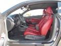 2012 Volkswagen Eos Red Interior Front Seat Photo