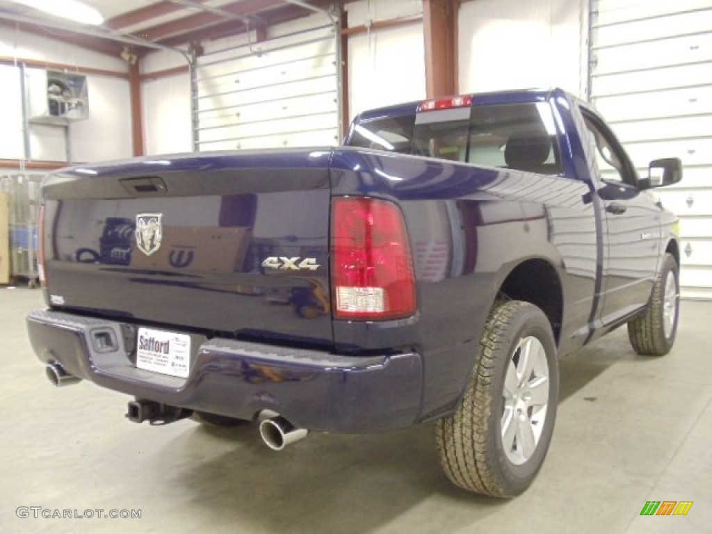 2012 Ram 1500 Express Regular Cab 4x4 - True Blue Pearl / Dark Slate Gray/Medium Graystone photo #5