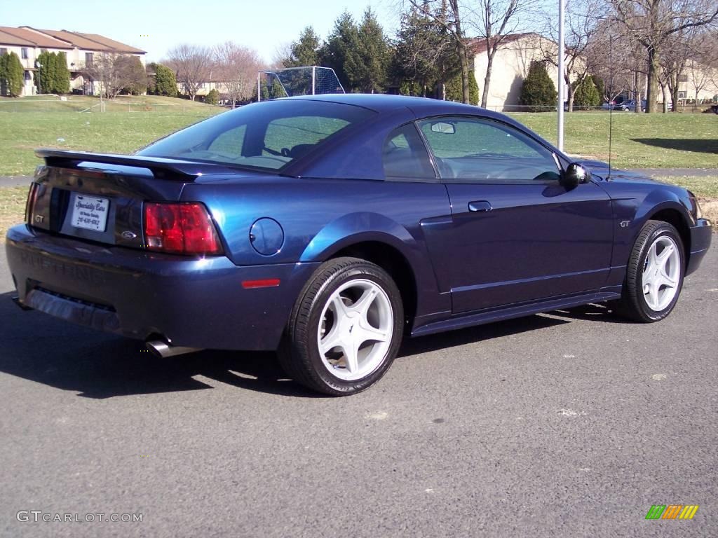 2002 Mustang GT Coupe - True Blue Metallic / Medium Graphite photo #7