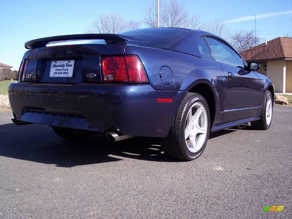 2002 Mustang GT Coupe - True Blue Metallic / Medium Graphite photo #18