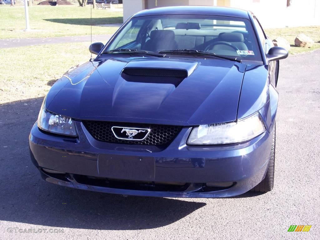 2002 Mustang GT Coupe - True Blue Metallic / Medium Graphite photo #21