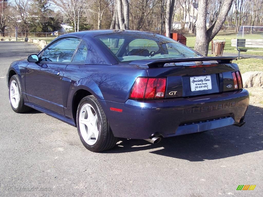 2002 Mustang GT Coupe - True Blue Metallic / Medium Graphite photo #26