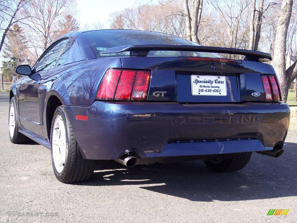 2002 Mustang GT Coupe - True Blue Metallic / Medium Graphite photo #27