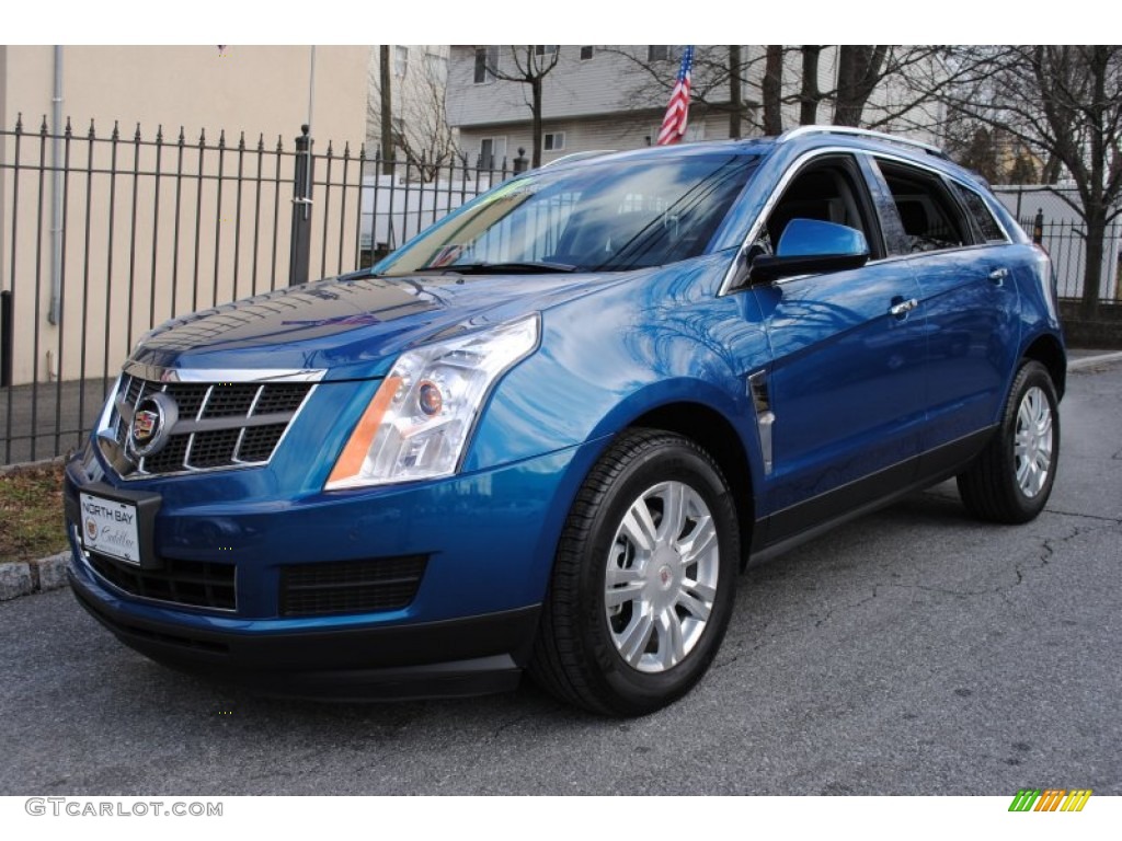 2010 SRX 4 V6 AWD - Caribbean Blue / Ebony/Titanium photo #1