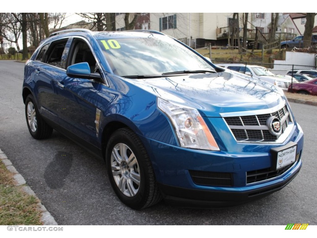 2010 SRX 4 V6 AWD - Caribbean Blue / Ebony/Titanium photo #7