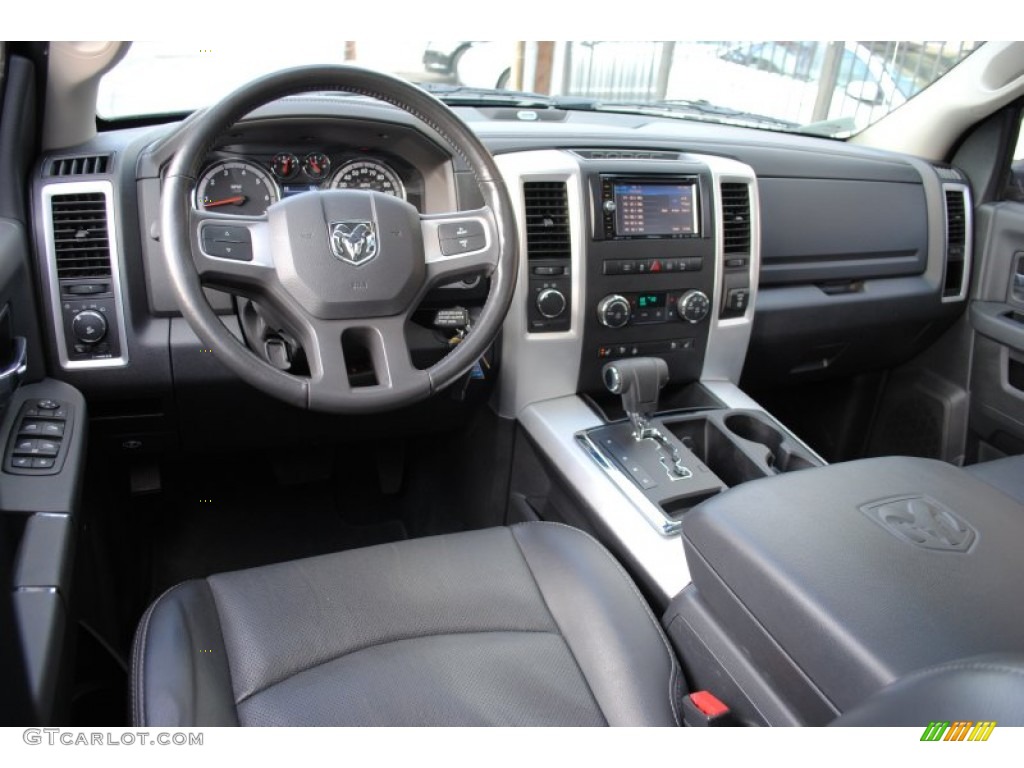 2010 Ram 1500 Sport Crew Cab 4x4 - Brilliant Black Crystal Pearl / Dark Slate Gray photo #26