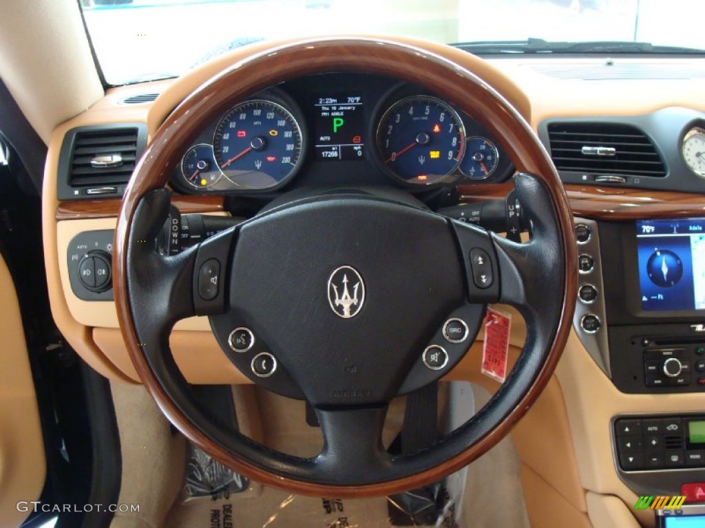 2009 Maserati GranTurismo Standard GranTurismo Model Cuoio Steering Wheel Photo #59908274