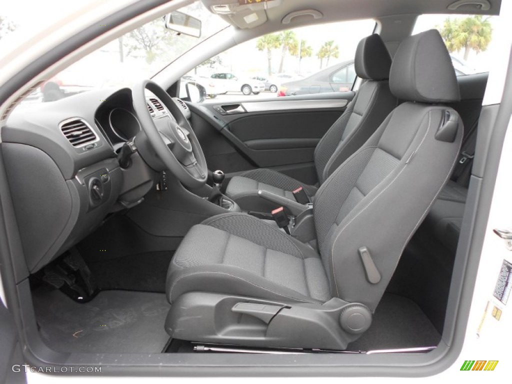 Titan Black Interior 2012 Volkswagen Golf 2 Door Photo #59908550