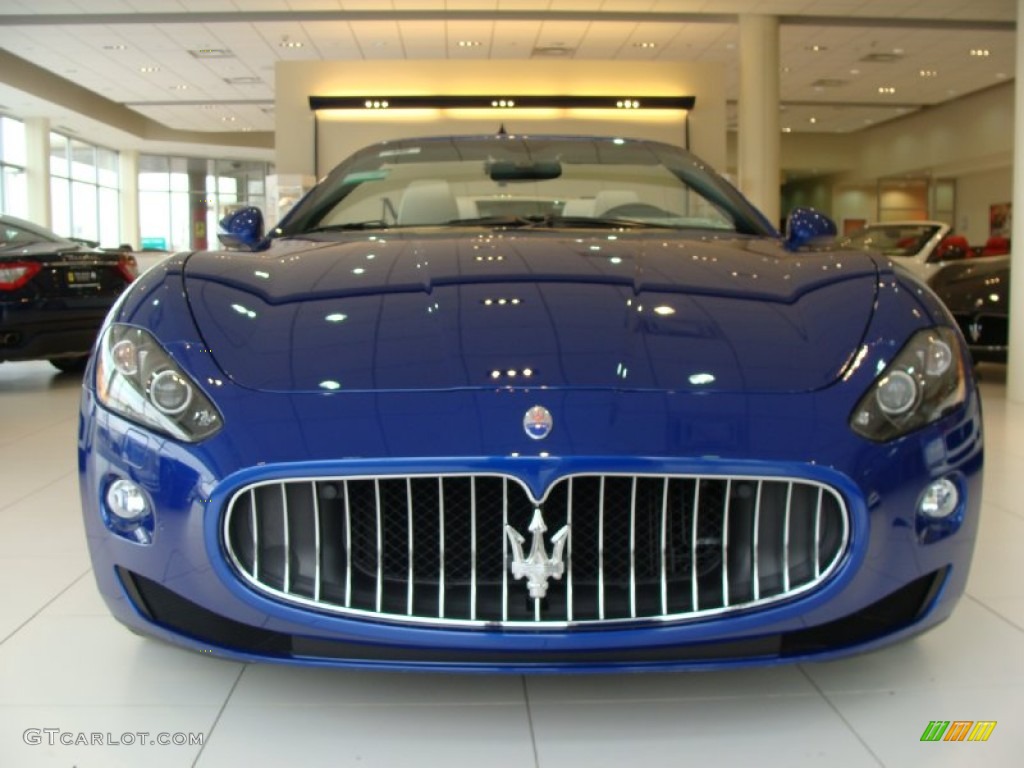 Blu Mediterraneo (Blue Metallic) 2012 Maserati GranTurismo Convertible GranCabrio Exterior Photo #59908613