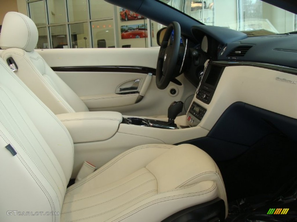 Pearl Beige Interior 2012 Maserati GranTurismo Convertible GranCabrio Photo #59908709