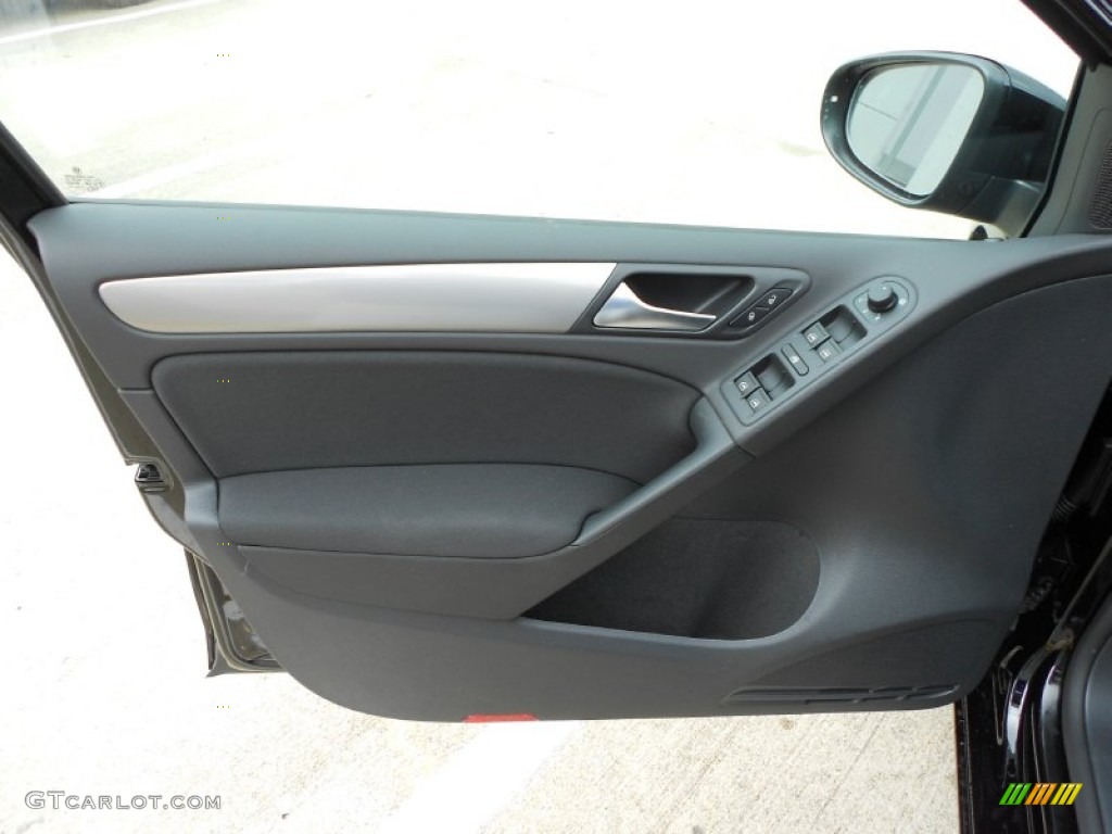 2012 Volkswagen Golf 4 Door TDI Titan Black Door Panel Photo #59908736