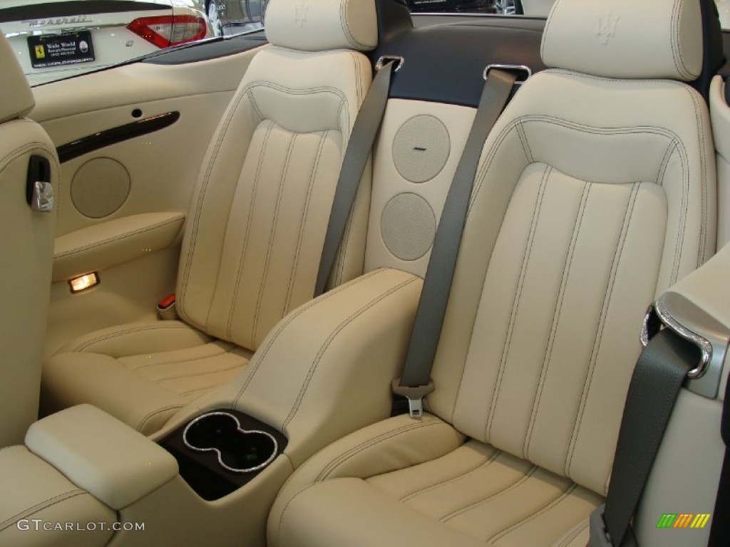 Pearl Beige Interior 2012 Maserati GranTurismo Convertible GranCabrio Photo #59908748