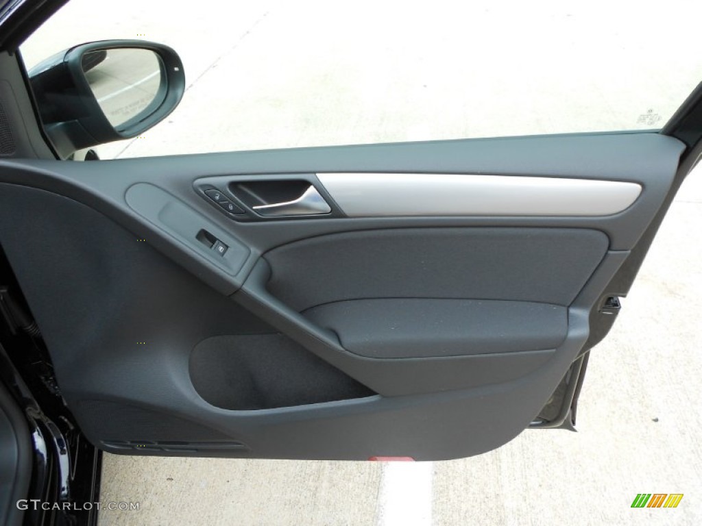 2012 Volkswagen Golf 4 Door TDI Titan Black Door Panel Photo #59908757