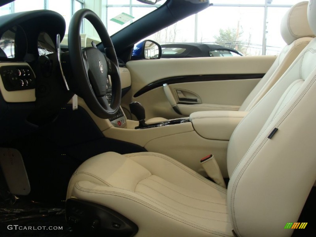 Pearl Beige Interior 2012 Maserati GranTurismo Convertible GranCabrio Photo #59908760