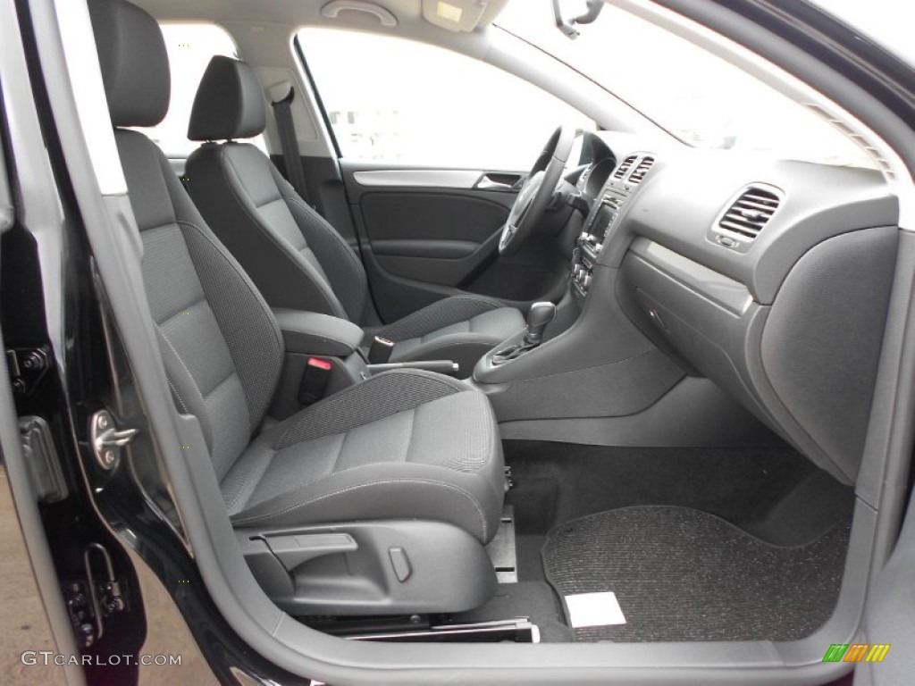 Titan Black Interior 2012 Volkswagen Golf 4 Door TDI Photo #59908765