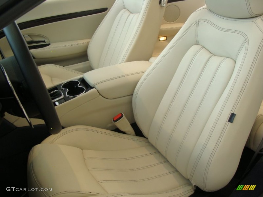 Pearl Beige Interior 2012 Maserati GranTurismo Convertible GranCabrio Photo #59908766