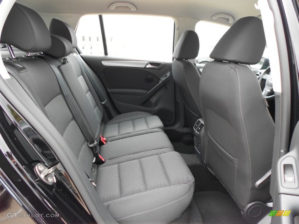 Titan Black Interior 2012 Volkswagen Golf 4 Door TDI Photo #59908778
