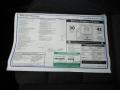 2012 Volkswagen Golf 4 Door TDI Window Sticker