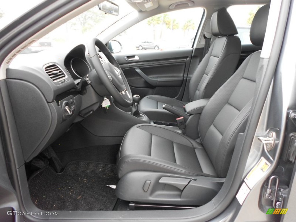Titan Black Interior 2012 Volkswagen Jetta TDI SportWagen Photo #59909167