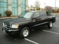 2008 Brilliant Black Dodge Dakota SLT Crew Cab 4x4  photo #3