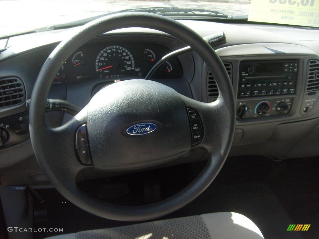 2003 F150 XL Regular Cab - True Blue Metallic / Medium Graphite Grey photo #18