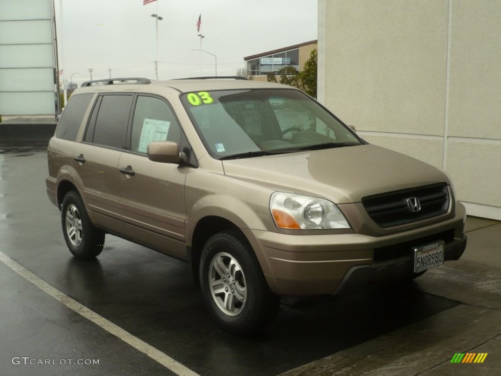 2003 Pilot EX-L 4WD - Sandstone Metallic / Saddle photo #1