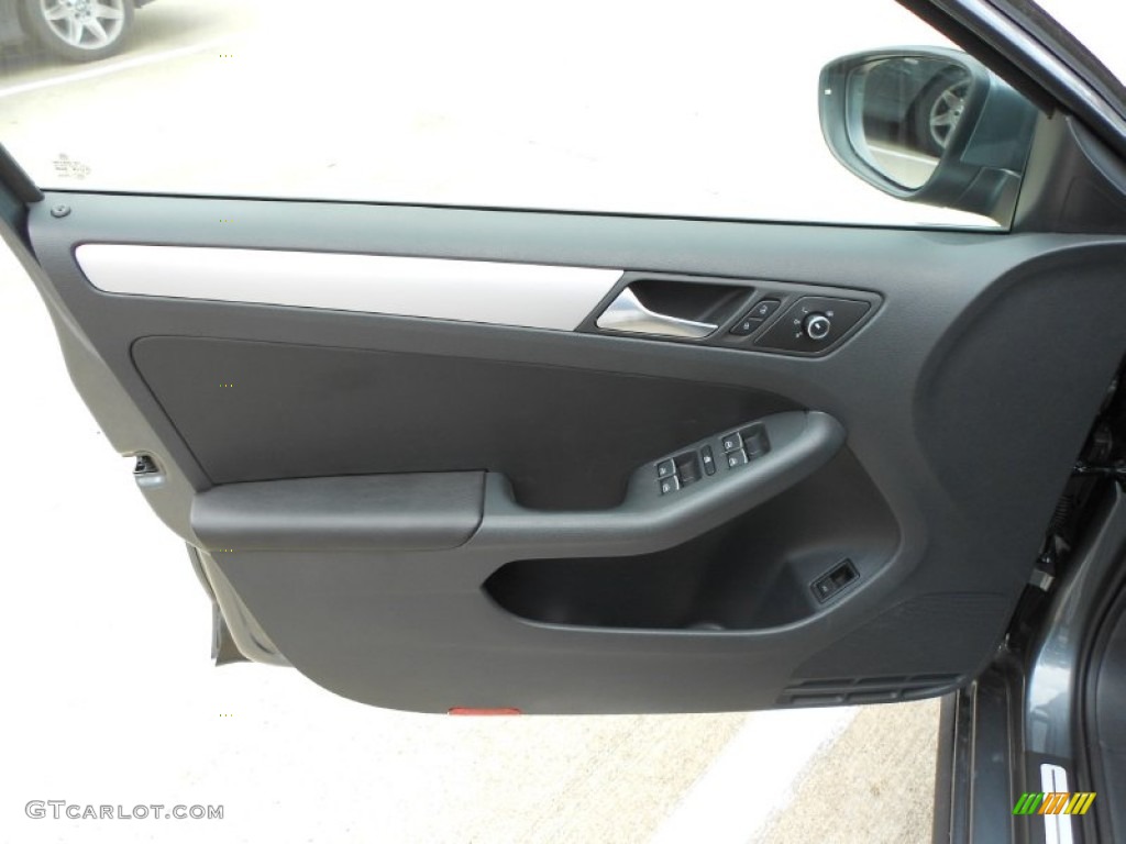 2012 Volkswagen Jetta GLI Autobahn Titan Black Door Panel Photo #59911238