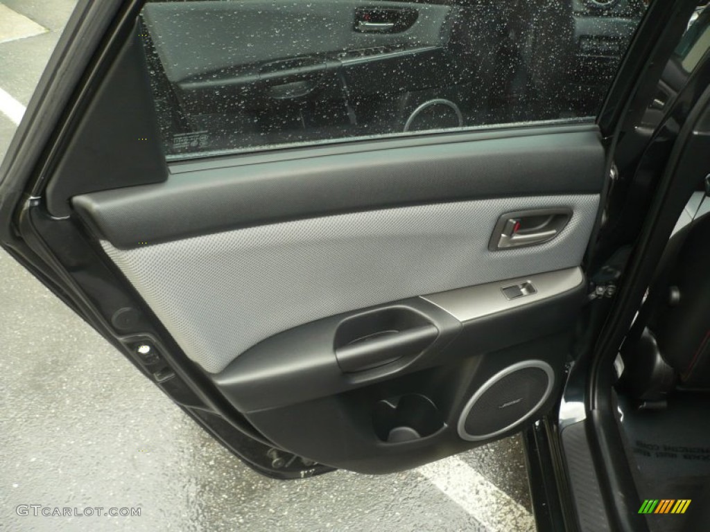 2007 Mazda MAZDA3 MAZDASPEED3 Grand Touring Gray/Black Door Panel Photo #59911358