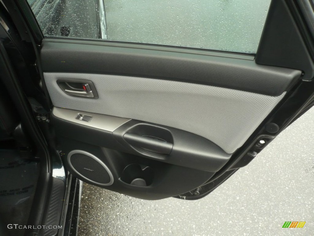 2007 Mazda MAZDA3 MAZDASPEED3 Grand Touring Gray/Black Door Panel Photo #59911385