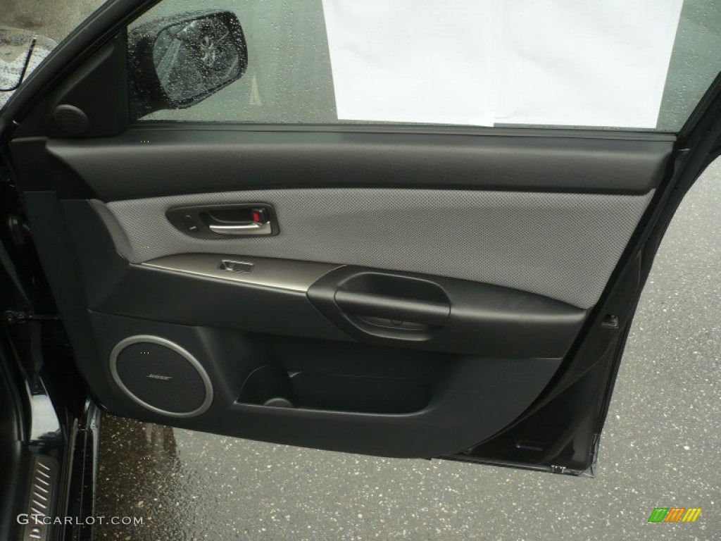 2007 Mazda MAZDA3 MAZDASPEED3 Grand Touring Gray/Black Door Panel Photo #59911400