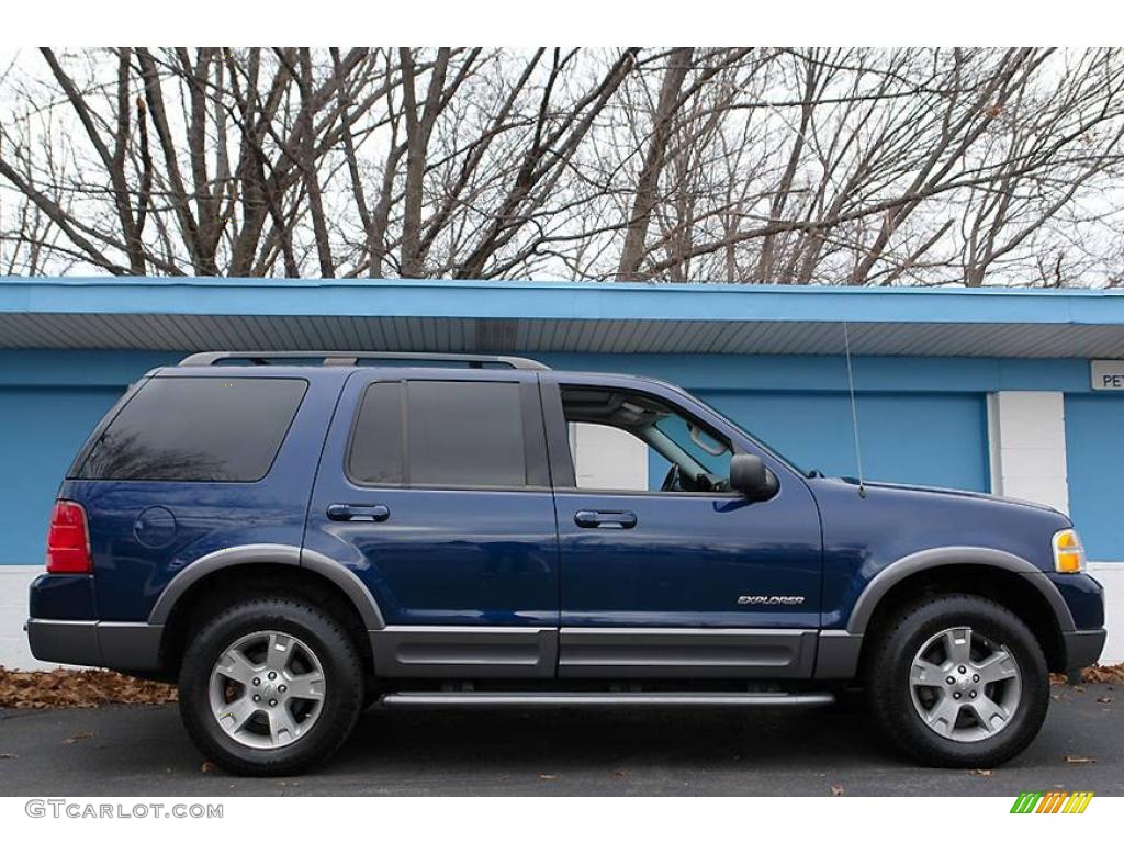 2004 Explorer XLT 4x4 - Dark Blue Pearl Metallic / Graphite photo #10