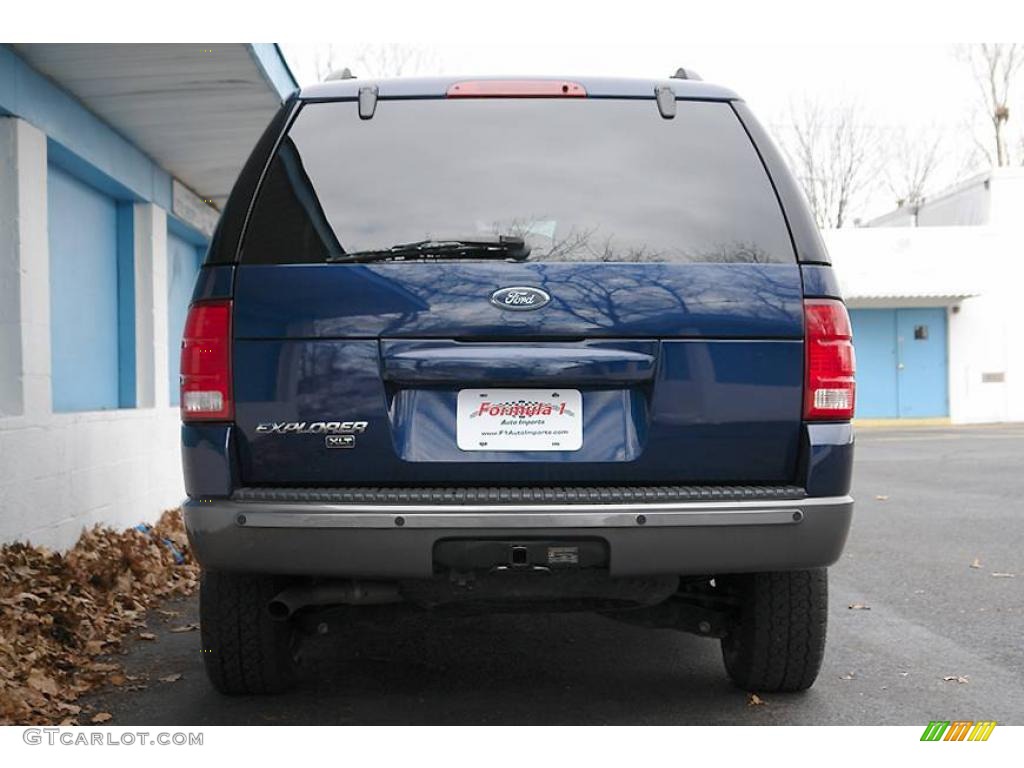 2004 Explorer XLT 4x4 - Dark Blue Pearl Metallic / Graphite photo #13