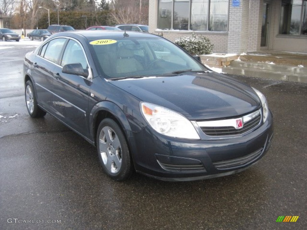 2007 Aura XE - Midnight Blue Metallic / Gray photo #1