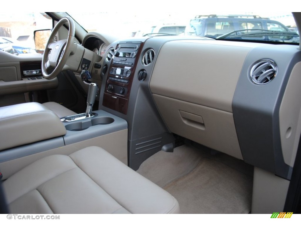 Tan Interior 2008 Ford F150 Lariat SuperCrew 4x4 Photo #59912762