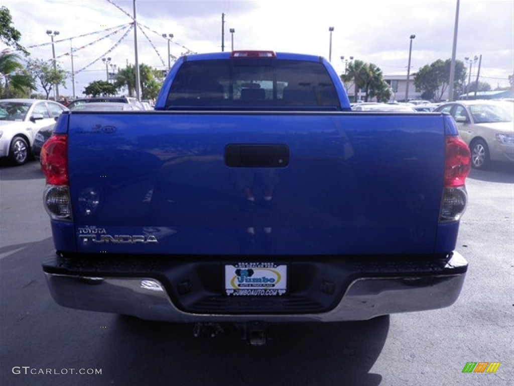 2008 Tundra SR5 Double Cab - Blue Streak Metallic / Graphite Gray photo #8