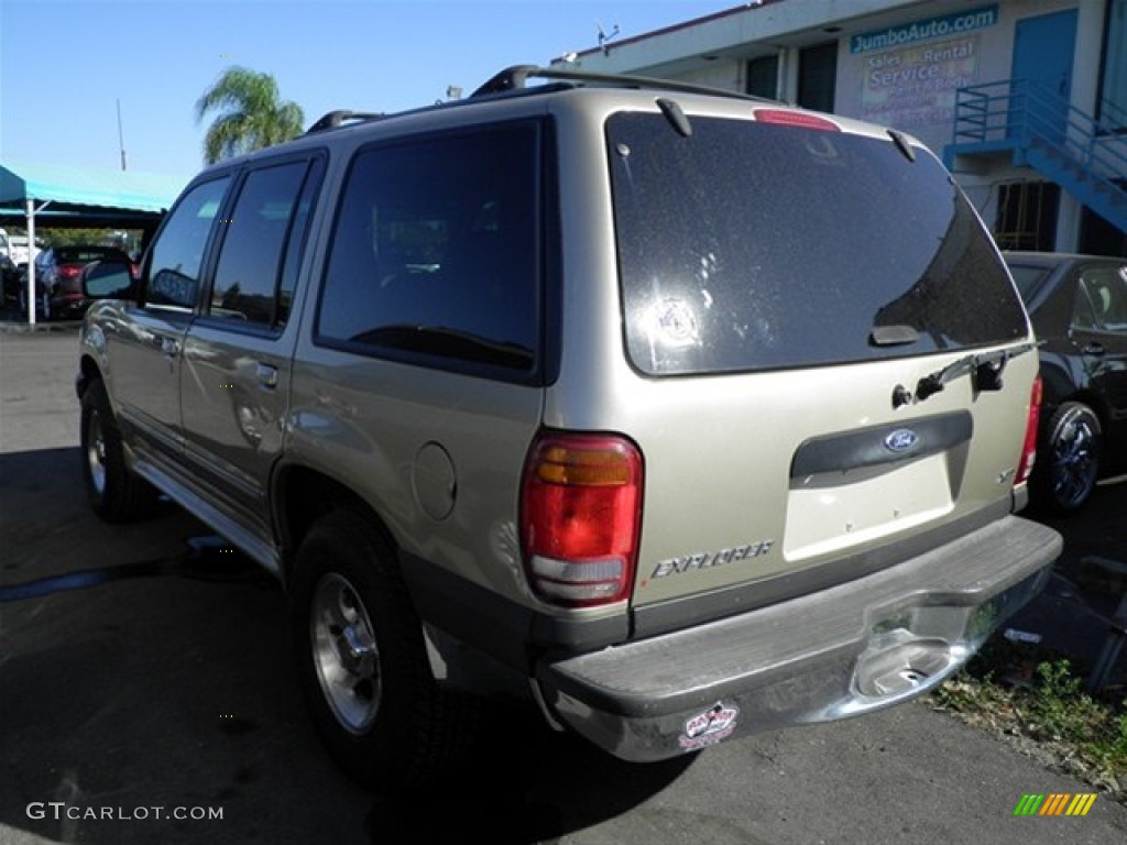 1999 Explorer XLT - Harvest Gold Metallic / Medium Prairie Tan photo #6