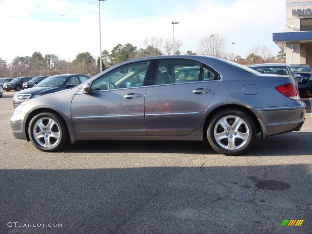 2007 RL 3.5 AWD Sedan - Lakeshore Silver Metallic / Parchment photo #3