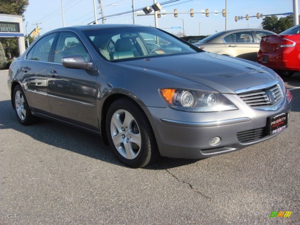 2007 RL 3.5 AWD Sedan - Lakeshore Silver Metallic / Parchment photo #7