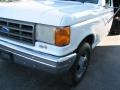 1990 Oxford White Ford F350 XL Regular Cab Chassis Dump Truck  photo #4