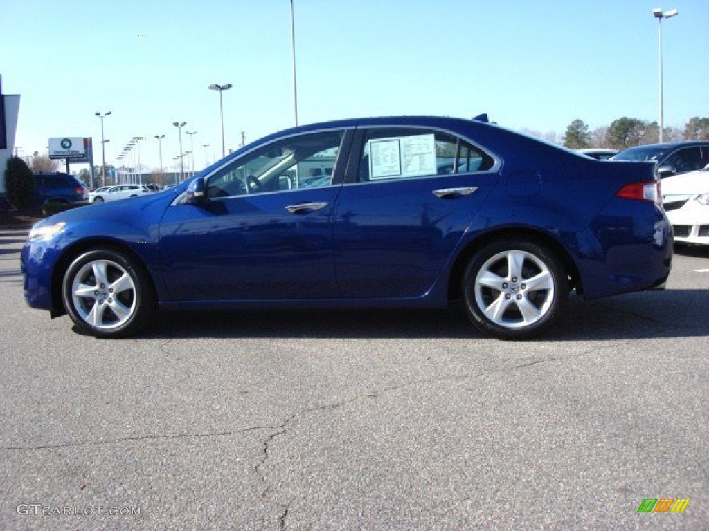 2010 TSX Sedan - Vortex Blue Pearl / Taupe photo #3